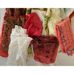 BOHO!  Fabric from cutting down skirts